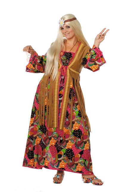 Hippie Jurk Lang Gekleurd van Wilbers & Wilbers koop je bij Partywinkel