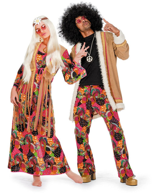 Hippie Jurk Lang Gekleurd van Wilbers & Wilbers koop je bij Partywinkel