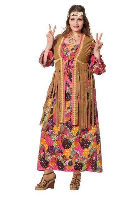 Hippie Jurk Lang Gekleurd van Wilbers & Wilbers koop je bij Partywinkel