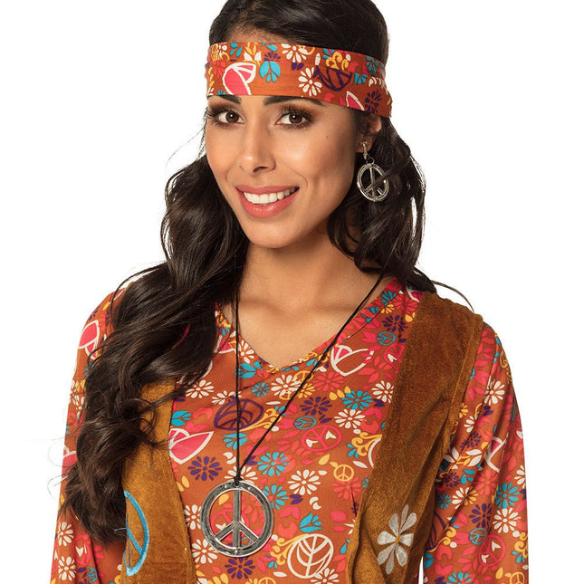 Hippie Ketting Set met Oorbellen van Boland koop je bij Partywinkel
