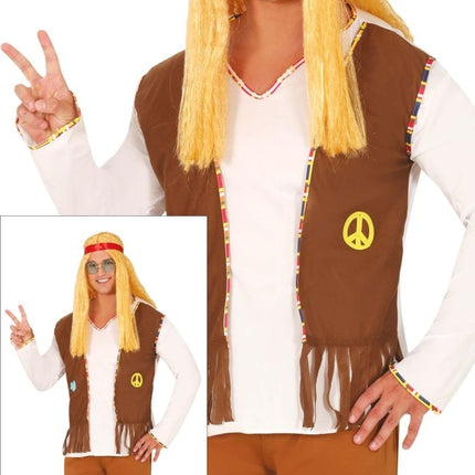 Hippie Kostuum Bruin van Fiestas Guirca koop je bij Partywinkel