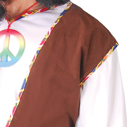 Hippie Kostuum Bruin van Fiestas Guirca koop je bij Partywinkel