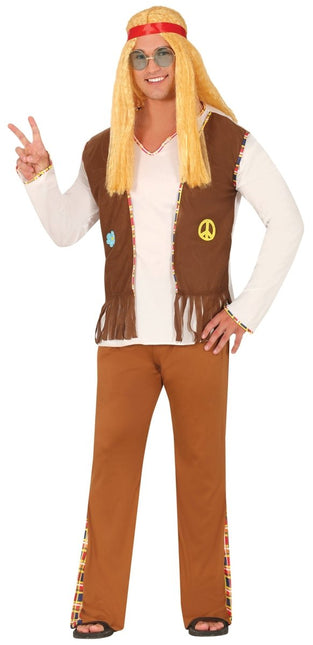 Hippie Kostuum Bruin van Fiestas Guirca koop je bij Partywinkel