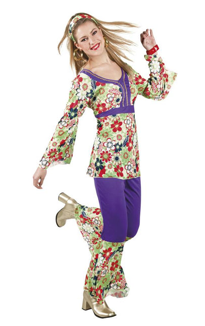 Hippie Kostuum Dames M van Boland koop je bij Partywinkel