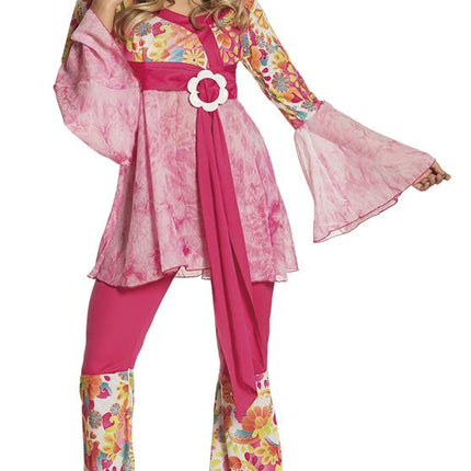 Hippie Kostuum Dames Roze van Boland koop je bij Partywinkel