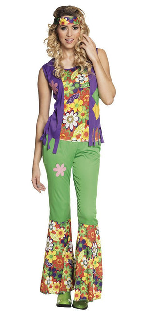 Hippie Kostuum Dames Woodstock M van Boland koop je bij Partywinkel