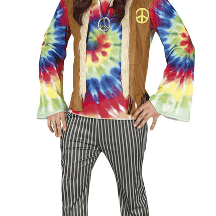 Hippie Kostuum Heren Gekleurd van Fiestas Guirca koop je bij Partywinkel