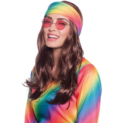 Hippie Pruik met Hoofdband van Folat koop je bij Partywinkel