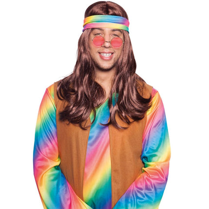 Hippie Pruik met Hoofdband van Folat koop je bij Partywinkel