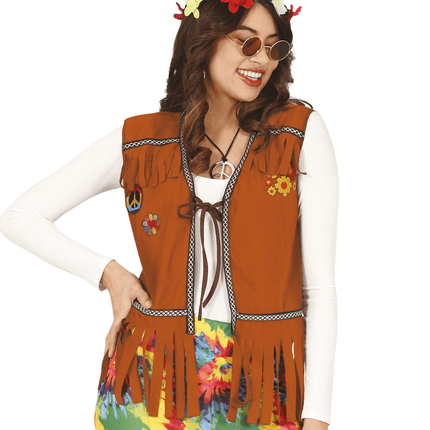 Hippie Vest M van Fiestas Guirca koop je bij Partywinkel