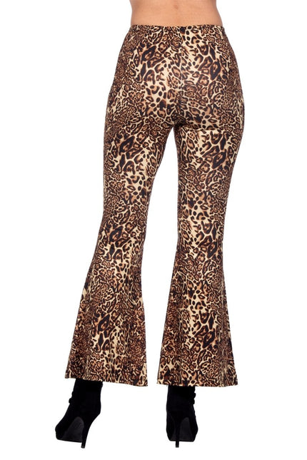 Hippie 60S Broek Panterprint van Wilbers & Wilbers koop je bij Partywinkel
