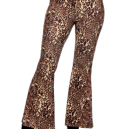 Hippie 60S Broek Panterprint van Wilbers & Wilbers koop je bij Partywinkel