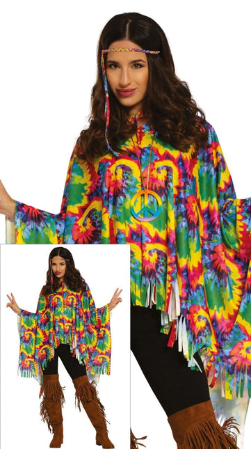 Hippieponcho Kostuum M van Fiestas Guirca koop je bij Partywinkel
