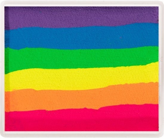 Hobby Watercolor Splitcake Big Neon Regenboog 50gr van PXP Professional Colours koop je bij Partywinkel