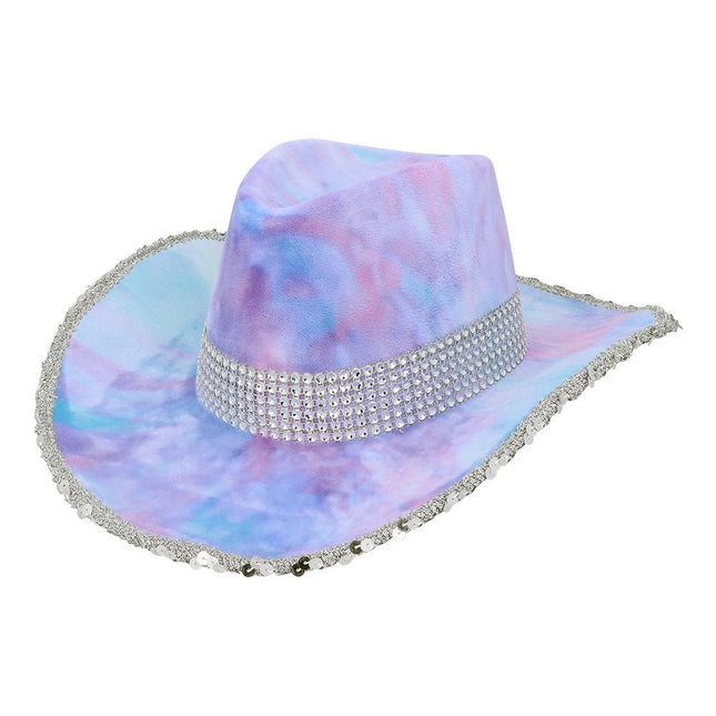 Hoed cowboy Darling lila van Boland koop je bij Partywinkel
