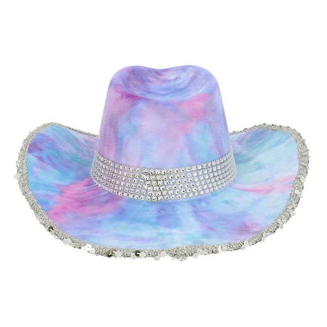 Hoed cowboy Darling lila van Boland koop je bij Partywinkel
