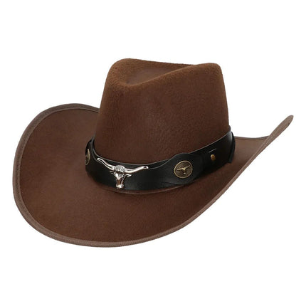 Hoed cowboy Wyatt bruin van Boland koop je bij Partywinkel