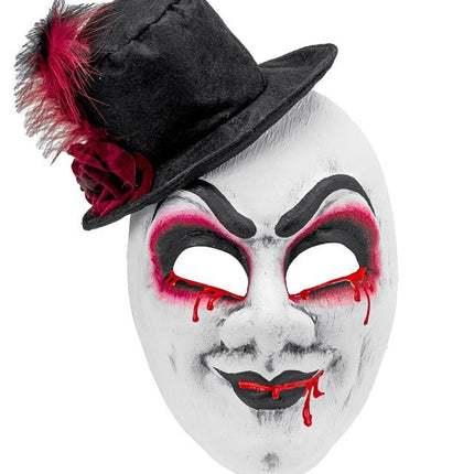Hoed Masker Zwart Wit van Widmann koop je bij Partywinkel