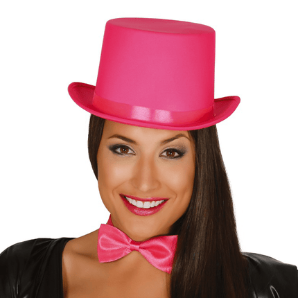 Hoge Hoed Roze van Fiestas Guirca koop je bij Partywinkel
