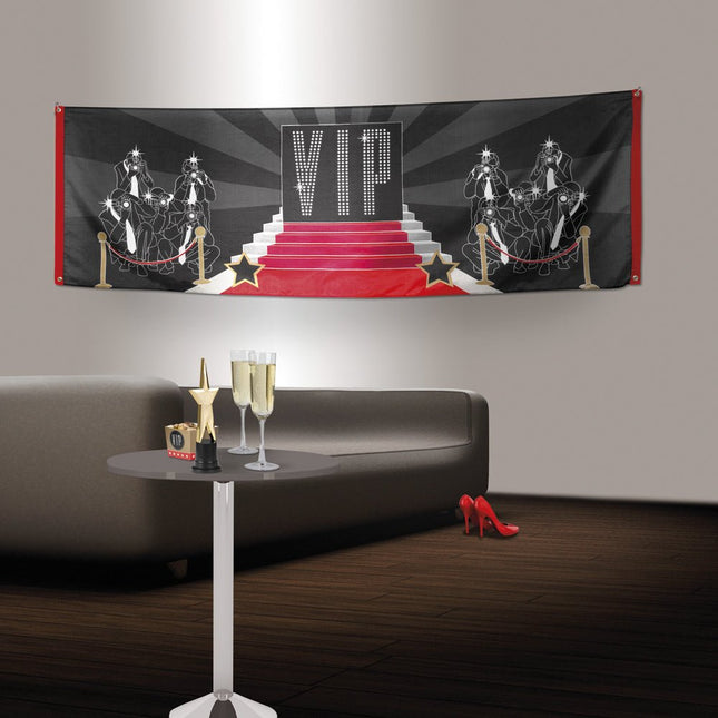 Hollywood Vlag Vip 2,2m van Boland koop je bij Partywinkel