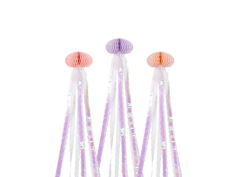 Holografisch Hangdecoratie Kwallen 1,56m 3st van Partydeco koop je bij Partywinkel