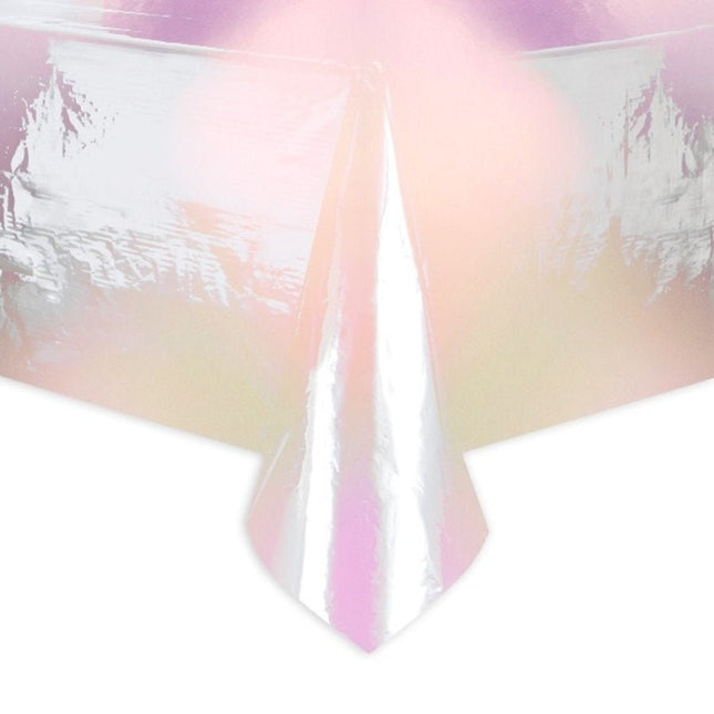 Holografisch Tafelkleed 2,13m van Unique koop je bij Partywinkel