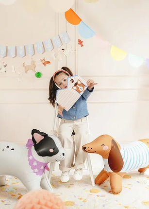 Hond Ballon 88cm van Partydeco koop je bij Partywinkel