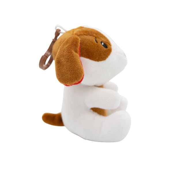 Hond Ballon Gewicht Bruin Wit 2 - In - 1 Knuffel 11cm van Riethmueller koop je bij Partywinkel