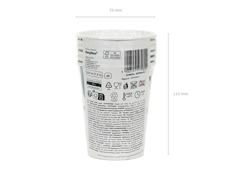 Hond Bekers 220ml 6st van Partydeco koop je bij Partywinkel