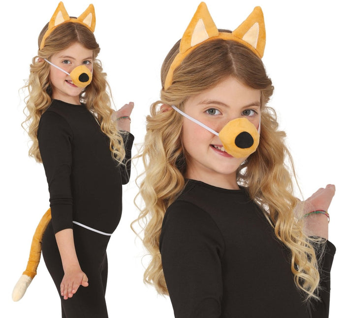 Hond Verkleedset Bruin Kind 3 delig van Fiestas Guirca koop je bij Partywinkel