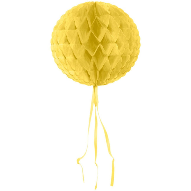 Honeycomb Bal Ivoorkleur 30cm van Folat koop je bij Partywinkel