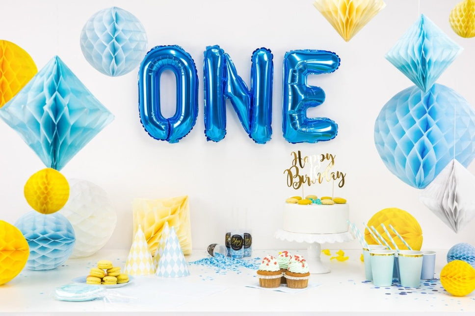 Honeycomb Bal Lichtblauw 20cm van Partydeco koop je bij Partywinkel