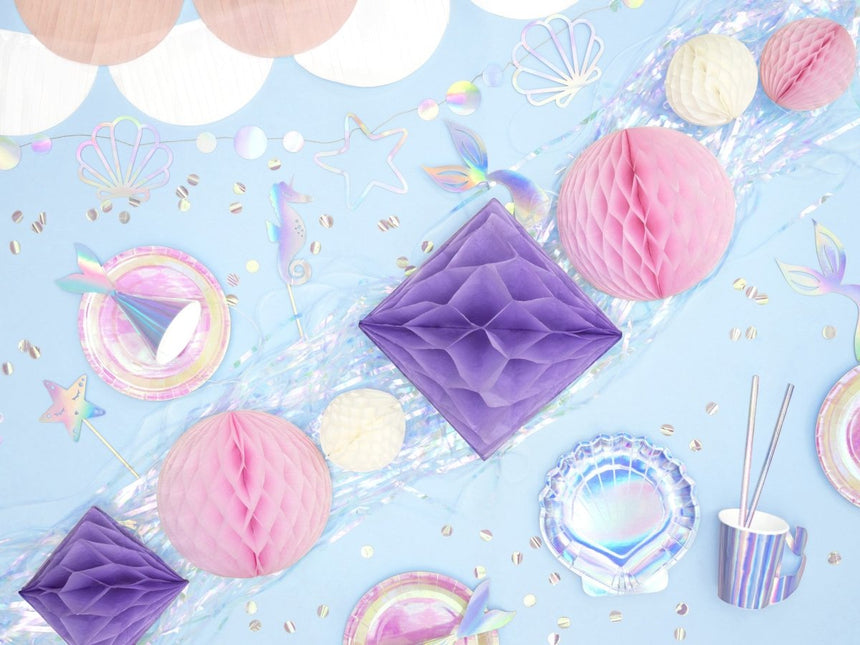 Honeycomb Bal Lichtroze 30cm van Partydeco koop je bij Partywinkel
