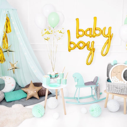 Honeycomb Bal Mintgroen 20cm van Partydeco koop je bij Partywinkel