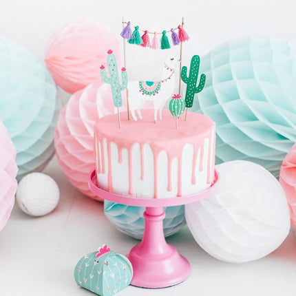 Honeycomb Bal Mintgroen 40cm van Partydeco koop je bij Partywinkel