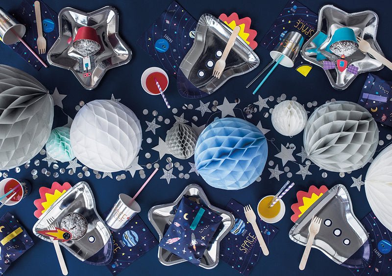 Honeycomb Bal Wit 10cm van Partydeco koop je bij Partywinkel