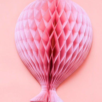 Honeycomb Ballon Lichtroze 37cm van Folat koop je bij Partywinkel