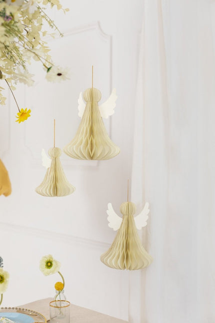 Honeycomb Engel 15cm van Partydeco koop je bij Partywinkel