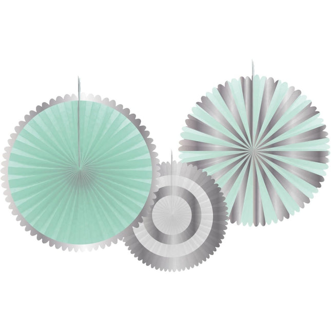 Honeycomb Mint Groen Zilver van Folat koop je bij Partywinkel