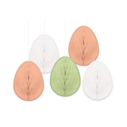 Honeycomb Paaseieren 15cm 5st van Riethmueller koop je bij Partywinkel