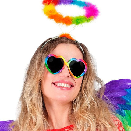 HOOFDBAND HALO ENGEL REGENBOOG van Widmann koop je bij Partywinkel