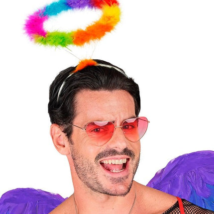 HOOFDBAND HALO ENGEL REGENBOOG van Widmann koop je bij Partywinkel