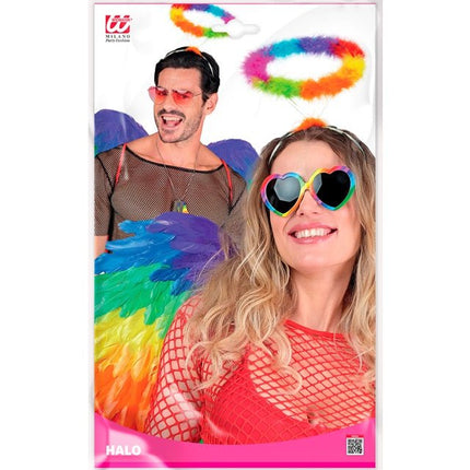 HOOFDBAND HALO ENGEL REGENBOOG van Widmann koop je bij Partywinkel