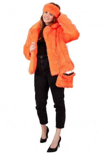 Hoofdband Pluche Orange van PartyXplosion koop je bij Partywinkel