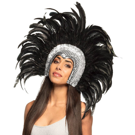 Hoofdband Tooi Zilveren Glitters van Boland koop je bij Partywinkel