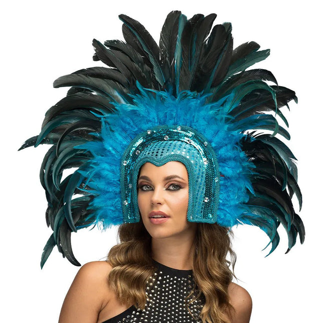 Hoofdtooi Samba turquoise van Boland koop je bij Partywinkel