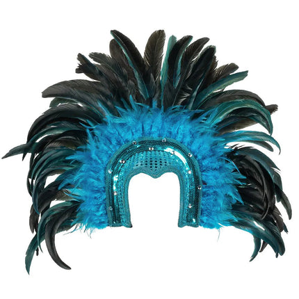 Hoofdtooi Samba turquoise van Boland koop je bij Partywinkel