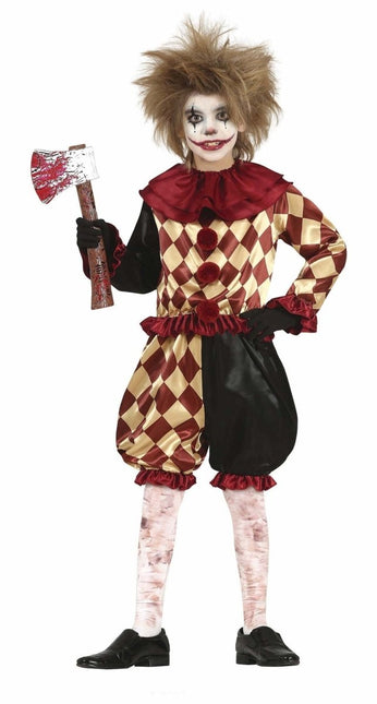 Horror Clown Halloween Kostuum Kind Rood van Fiestas Guirca koop je bij Partywinkel
