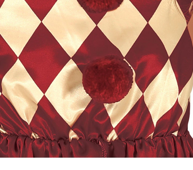 Horror Clown Halloween Kostuum Meisje Rood van Fiestas Guirca koop je bij Partywinkel