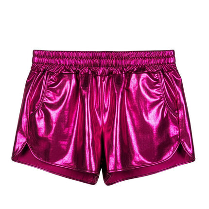 Hotpants Shiny roze van Boland koop je bij Partywinkel